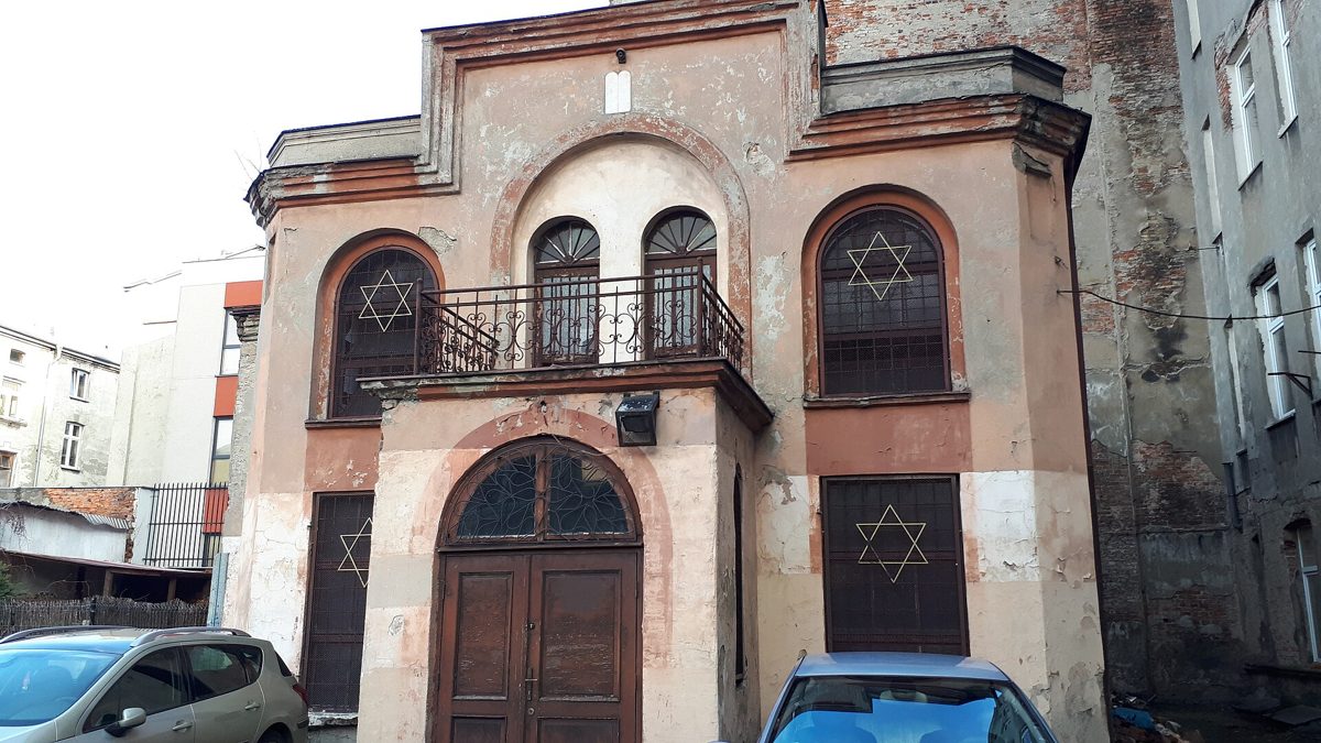 The Reicher Synagogue courtyard in 2019